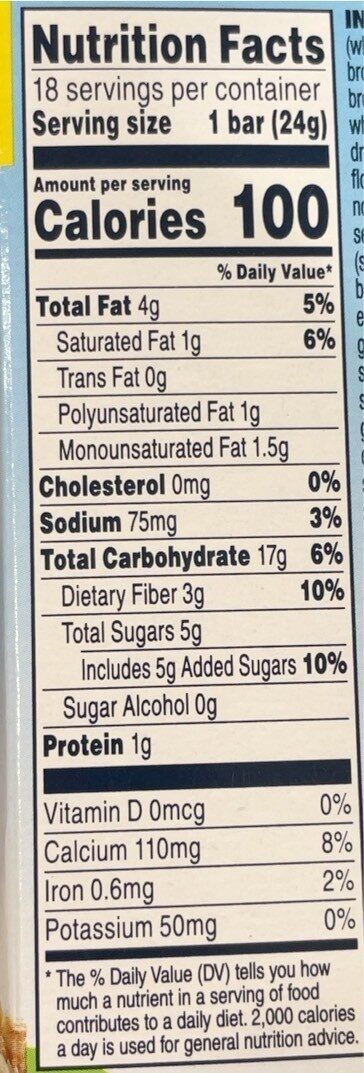 Chewy Chicolate Chip - Nutrition facts