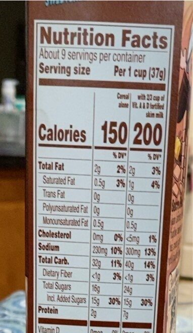 Chocolate Caramel Crunch - Nutrition facts