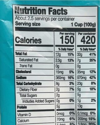 Mexican caesar salad kit - Nutrition facts