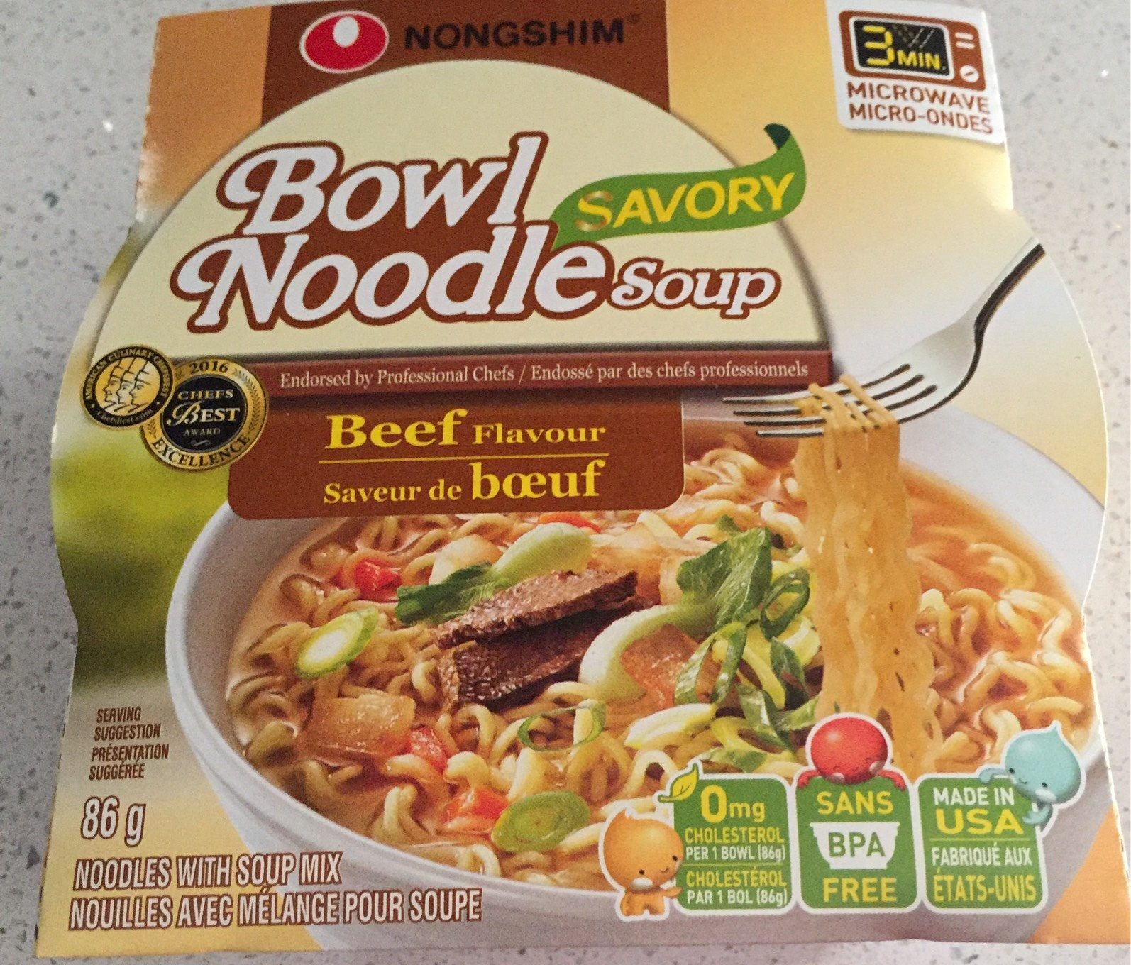 Bowl Noodle Soup - Beef Flavour - Produit