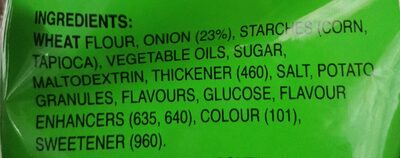 Onion Flavored Rings - Ingredients