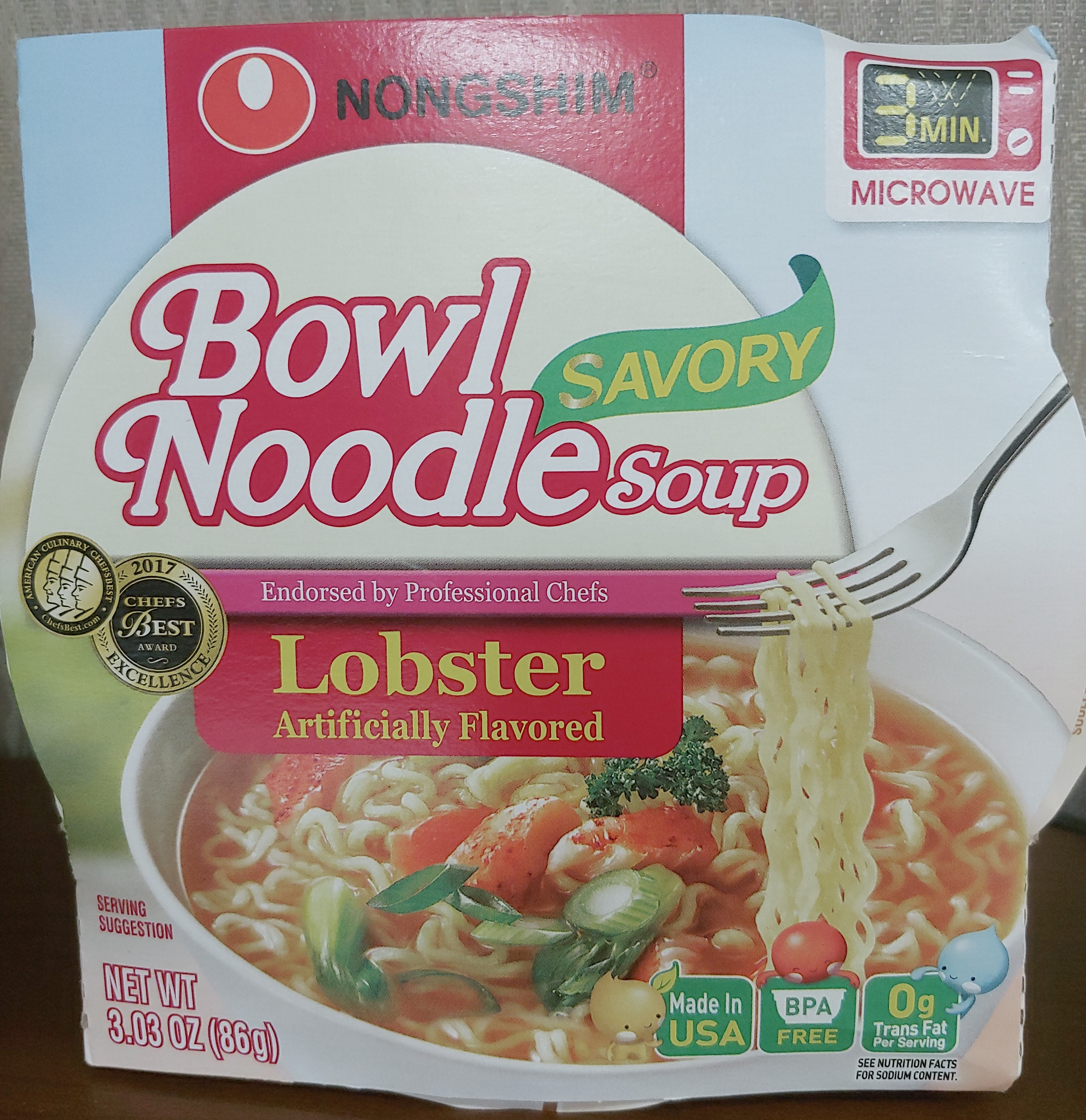 Savory bowl noodle soup, lobster - Product