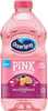 Pink cranberry passionfruit flavored juice drink - Produit