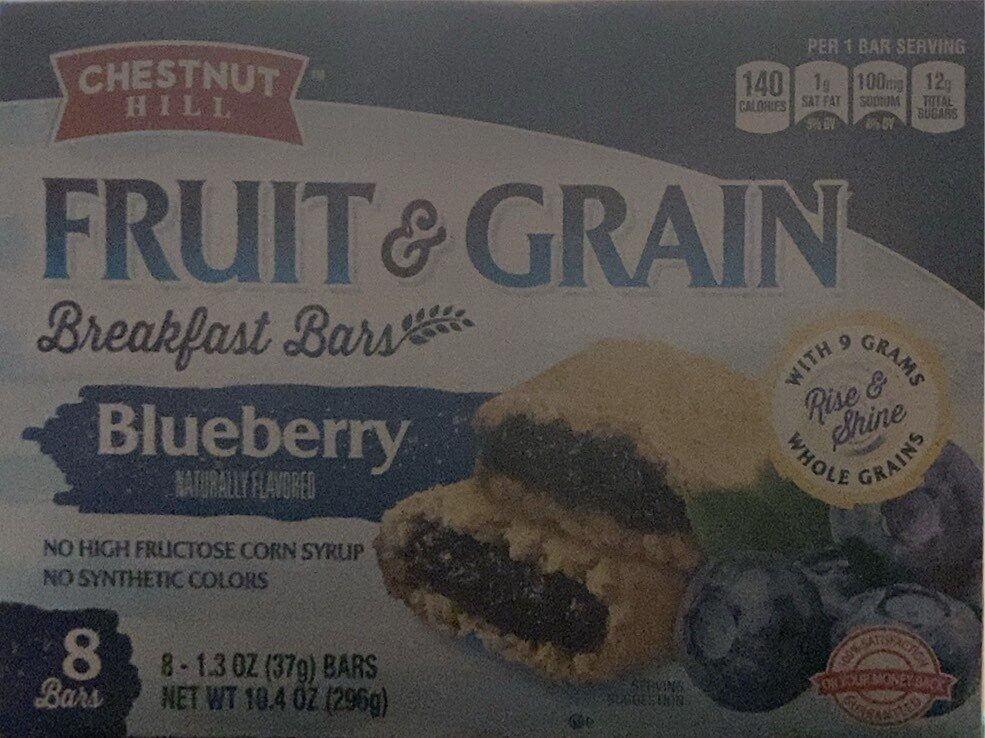 Blueberry fruit & grain breakfast bars - Produkt - en