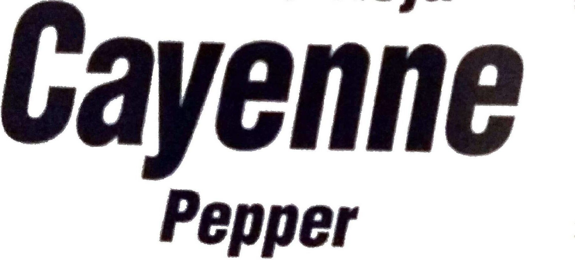 Cayenne Pepper - Nutrition facts