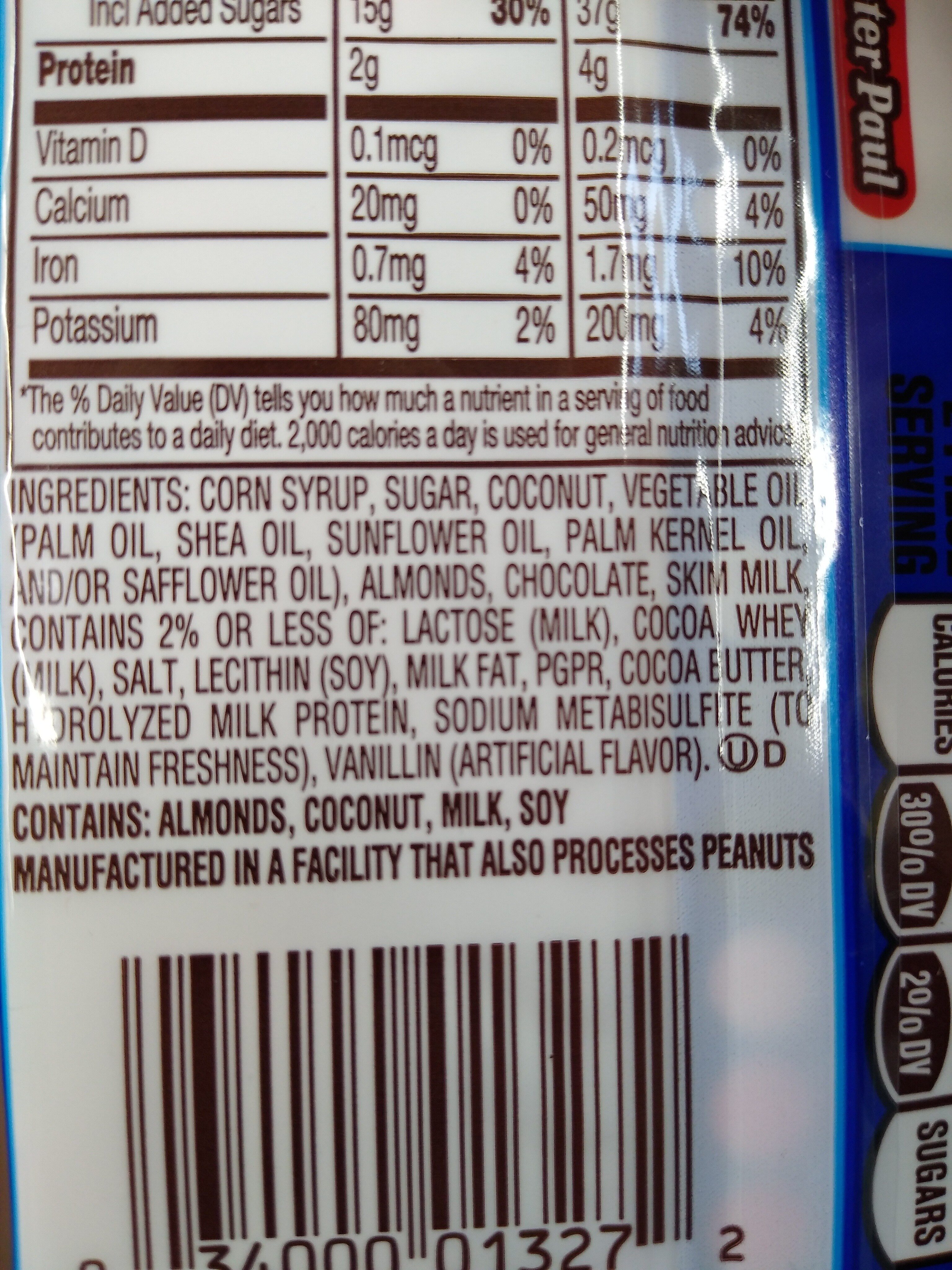 Almond joy mini snack bars - Ingredients