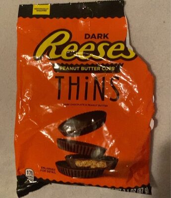 Dark Peanut Butter Cup Thins - Product