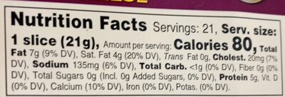 New York Extra Sharp Cheddar Cheese - Nutrition facts