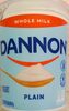 Dannon Plain Whole Milk Yogurt - Product