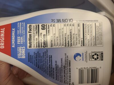 Almond milk original - Ingredients