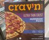 Crav'n flavor ultra thin crust pepperoni pizza - Product