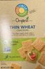 organic thin wheat crackers - Product
