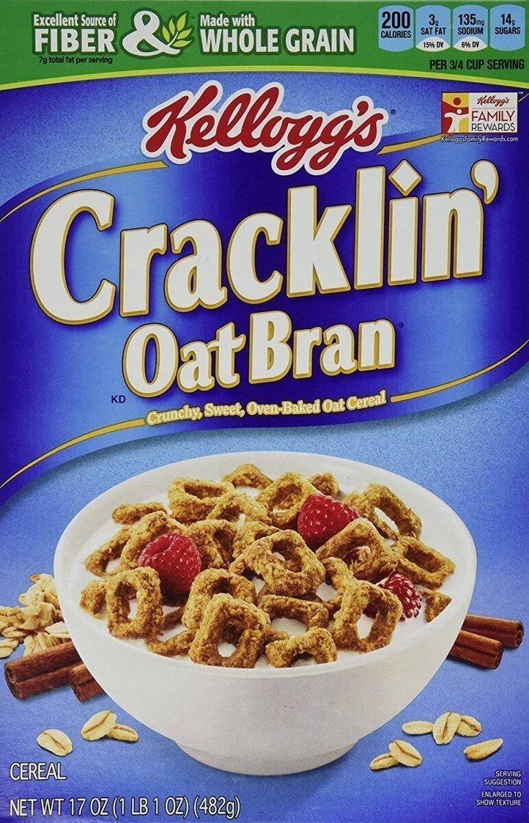 Cracklin oat bran cereal - Produkt - en
