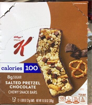 Salted pretzel chocolate chewy snack bar - Product