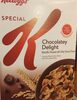 Chocolatey delight crunchy wheat & rice flakes with chocolatey pieces cereal - Producte
