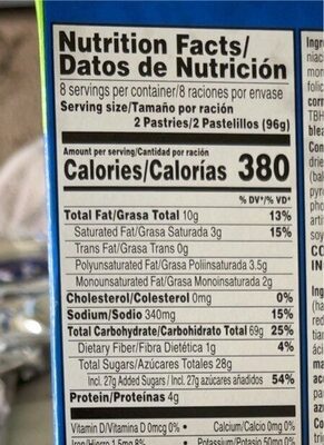 Frosted crisp apple - Nutrition facts