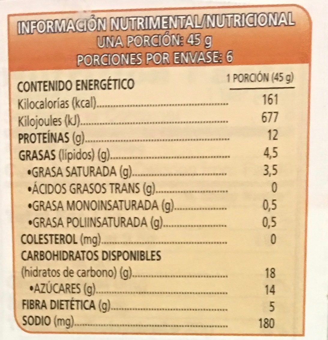Protein meal bars, chocolate caramel - Información nutricional