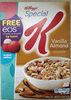 Crunchy rice & wheat flakes cereal, vanilla almond - Producto