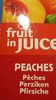 Dole Fruit In Juice, Peaches Pfirsich - Produit