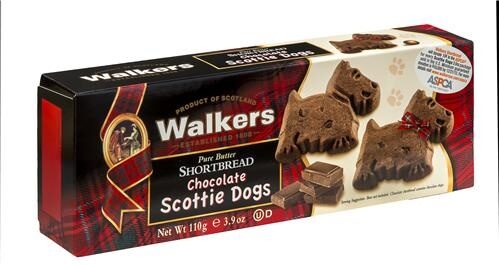 Pure Butter Shortbread Chocolate Scottie Dogs - Product