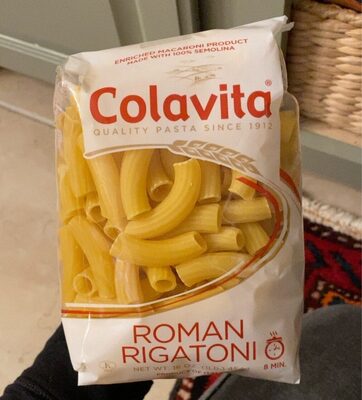 Colavita Usa, Llc , ENRICHED MACARONI PRODUCT, ROMAN RIGATONI, barcode: 0039153110328, has 0 potentially harmful, 0 questionable, and
    0 added sugar ingredients.