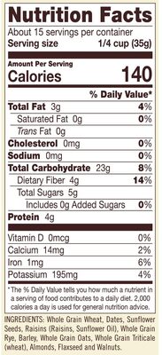 Old Country Style Muesli Cereal - Nutrition facts