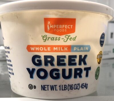 Grass-Fed whole Milk, Plain-Greek Yogurt - Product