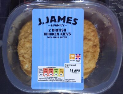 Calories in  British Chicken Kievs
