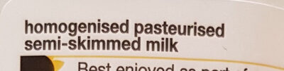 English semi-skimmed milk - Ingredients