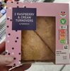 2 raspberry and cream turnovers - Product