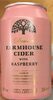 Farmhouse cider with raspberry - Product