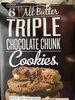 All butter triple chocolate chunk cookies - Product