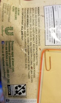 Knorr Power Rice blend - Ingredients