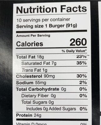 World famous tavern grill - Nutrition facts