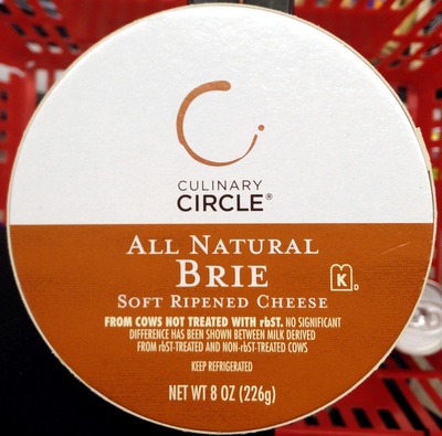 Culinary circle, all natural brie - Product