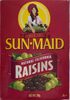 Natural california raisins - Produit