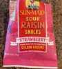 Sun maid strawberry sour golden raisins snacks - Product