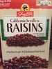 California Seedless Raisins - Product