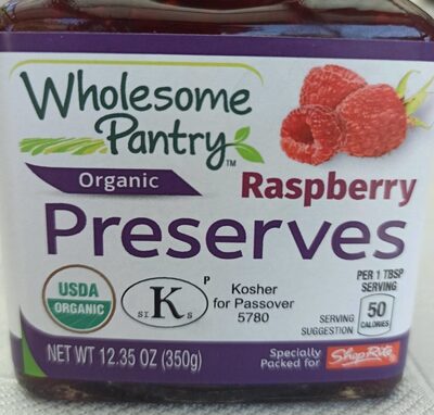 Calories in Wholesome Pantry Raspberry Preserve