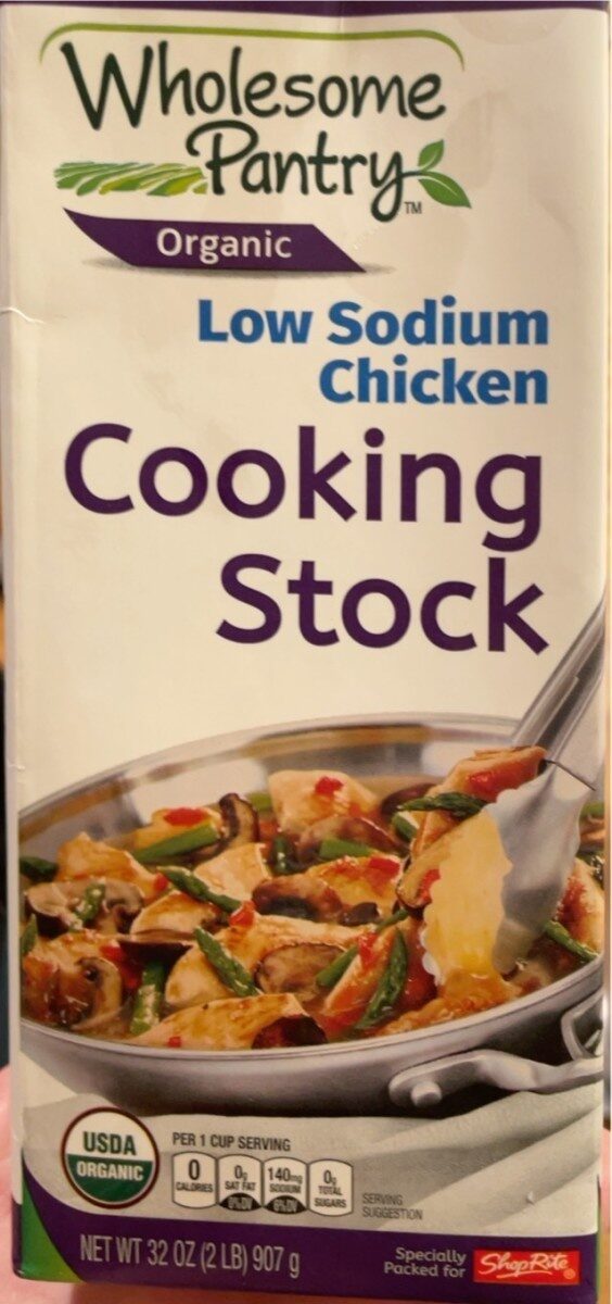 Organic Low Sodium Chicken Cooking Stock - Product