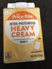 Price rite, ultra pasteurized heavy cream - Product