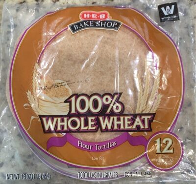 100% Whole Wheat Flour Tortillas - Product