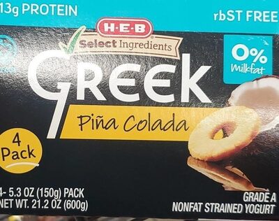 Calories in  Greek Pina Colada Yogurt