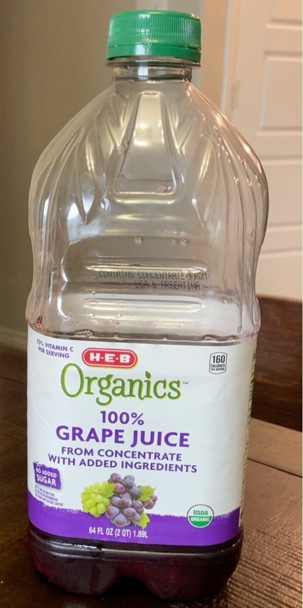 100% Grape Juice From Concentrate - Product