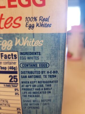 Egg white - Ingredienti - en