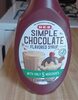 simple chocolate flavored syrup - Product