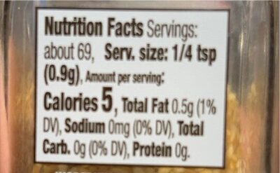 Sesame seed - Nutrition facts