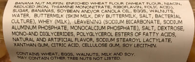 Banana Nut Muffins - Ingredients