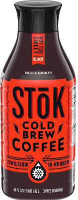 Not too sweet black cold brew iced coffee - Product