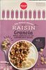 Raisin granola whole-grain rolled clusters with raisins - Product